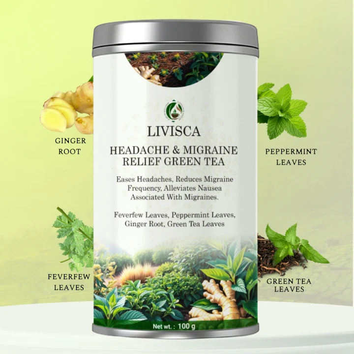 Livisca Headache & Migraine Relief Tea | Natural Herbal Remedy