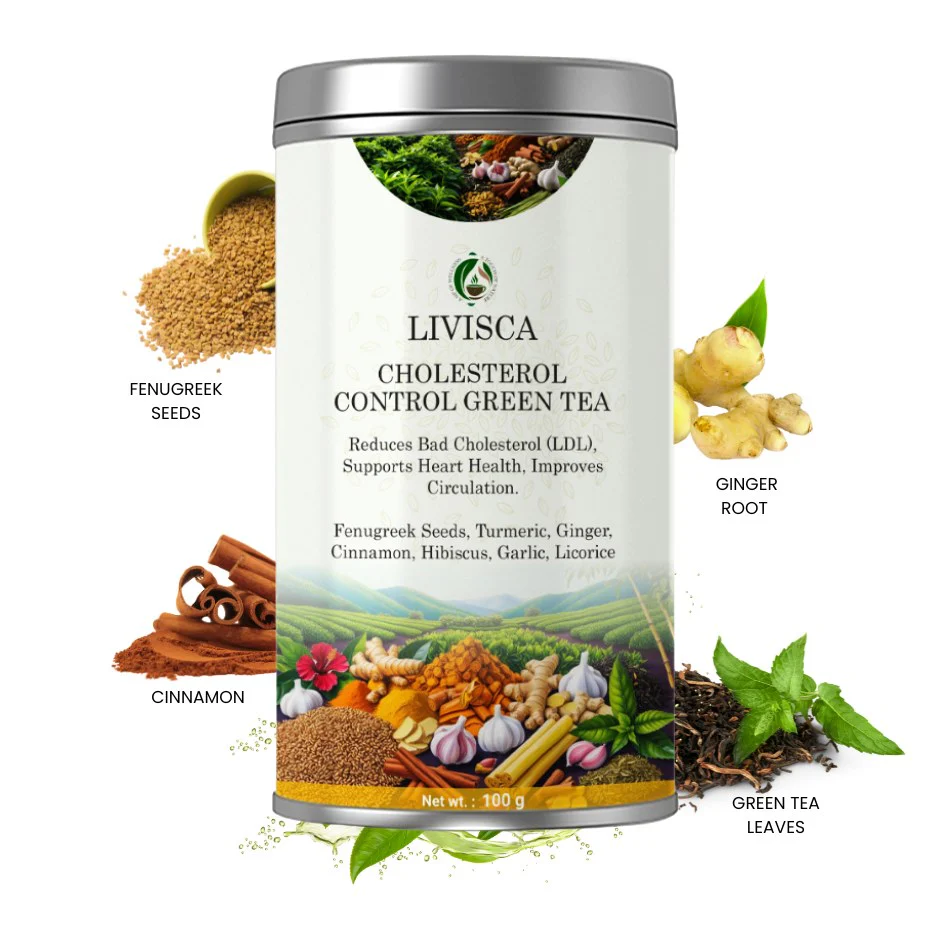 Livisca Cholesterol Control Green Tea | Heart & Wellness Support
