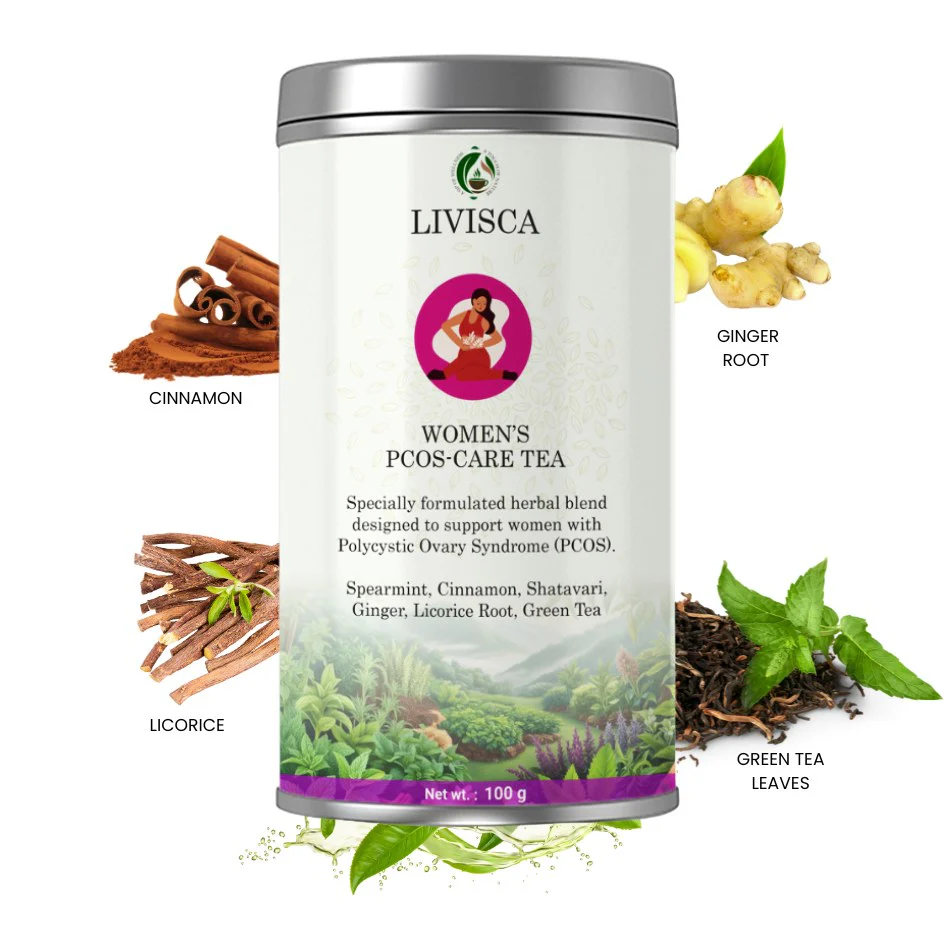 Livisca Women’s PCOS-Care Herbal Tea | Natural Hormone Balance Drink